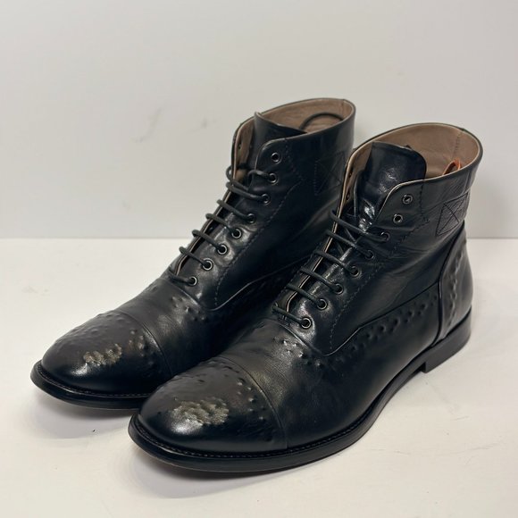 ALEXANDER McQUEEN MEN LACED UP BOOTS - Picture 1 of 7